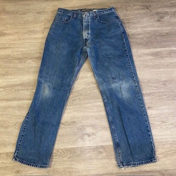 Vintage Levis SilverTab Jeans Mens 34x32 Baggy Fit Y2K 2000 Distressed Skater - Picture 1 of 8